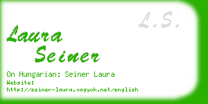 laura seiner business card